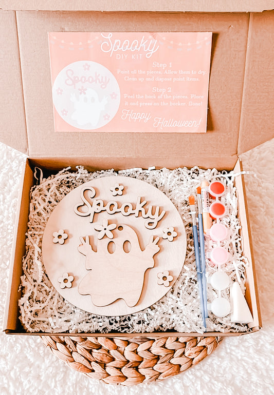 Spooky Girl or Boy Ghost DIY Sign Kit
