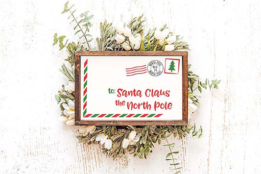North Pole Mail Sign